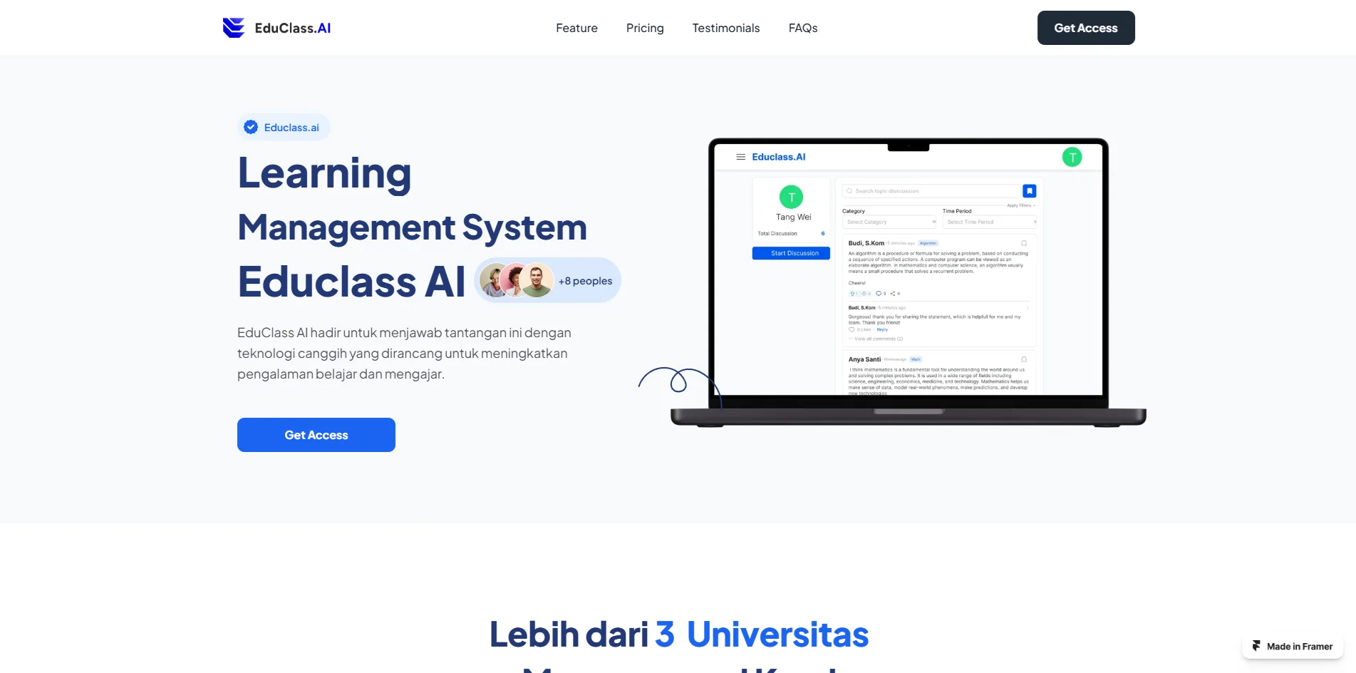 EduClassAI AI-powered learning management system