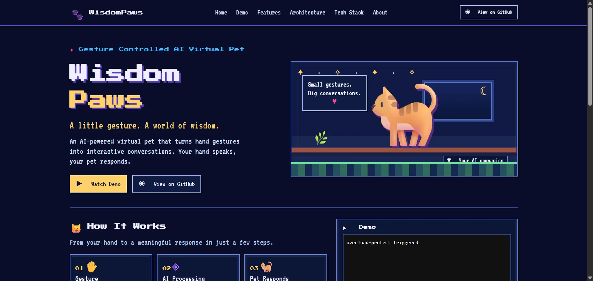Wisdom Paws interactive AI virtual pet
